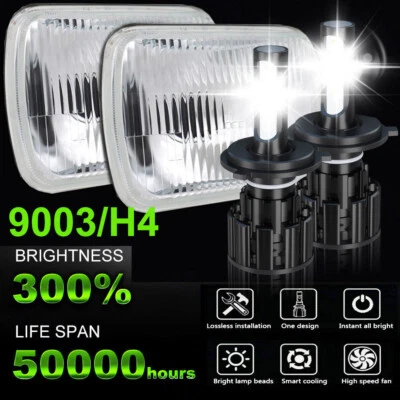 For International Harvester 9400i SBA 9200 SBA 7''x6" LED Headlight Hi/Lo Beam - Image 1 of 4