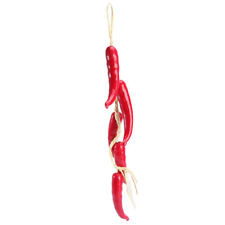  Cordes artificielles de piment rouge réalistes suspendues faux fruits légumes suspendues