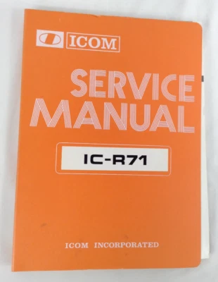 ICOM IC-R71 A/E/D Service Manual Maintenance Schematics | Original Manual - Image 1 of 4