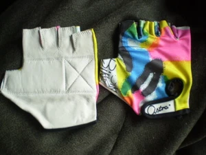 Fahrrad - Handschuhe Gr. L (9-9,5) Fingerlos Leder + Lycra 5 Motive / NEU ASTRA - Bild 1 von 10
