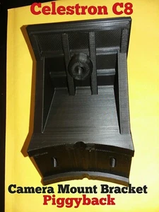 PIGGYBACK MOUNT FOR CELESTRON C8 . 3D PRINTED.( JUST BRACKET ) camera mount - Picture 1 of 9