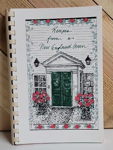 Vtg RECIPES FROM A NEW ENGLAND GREEN Middlebury, CT Congregational Church Book - Imagen 1 de 9