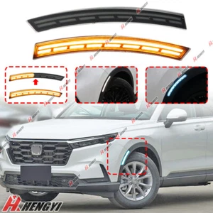 Smoke Dynamic LED Side Marker Light Turn Signal Driving DRL For Honda CR-V 2023 - Picture 1 of 8