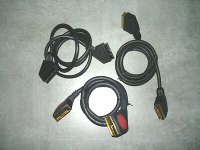 Dreimal (3) Scart-Kabel 140cm  - Bild 1 von 4