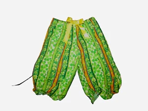ST PATRICK'S DAY 'BLOOMERS' green yellow handmade 18-20" waist (L-1 - Picture 1 of 3