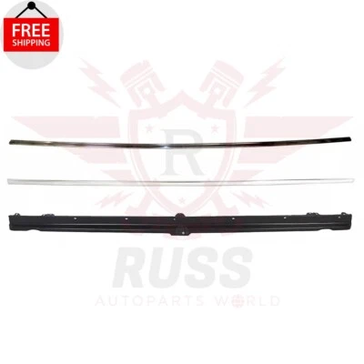 For 1983-1988 Chevrolet GMC C/K Series Front Bumper Filler Grille Molding Chrome Foto 1 de 4