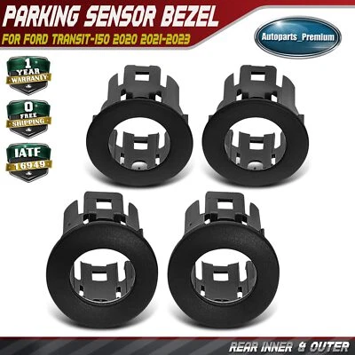 4x Bisel sensor de estacionamiento lateral interior o exterior trasero para Ford Transit-150 2020-2023 Foto 1 de 4