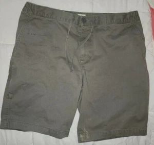 Hombre Gris Dockers Talla 38 Cordón Botón Shorts 100% Algodón - Imagen 1 de 8