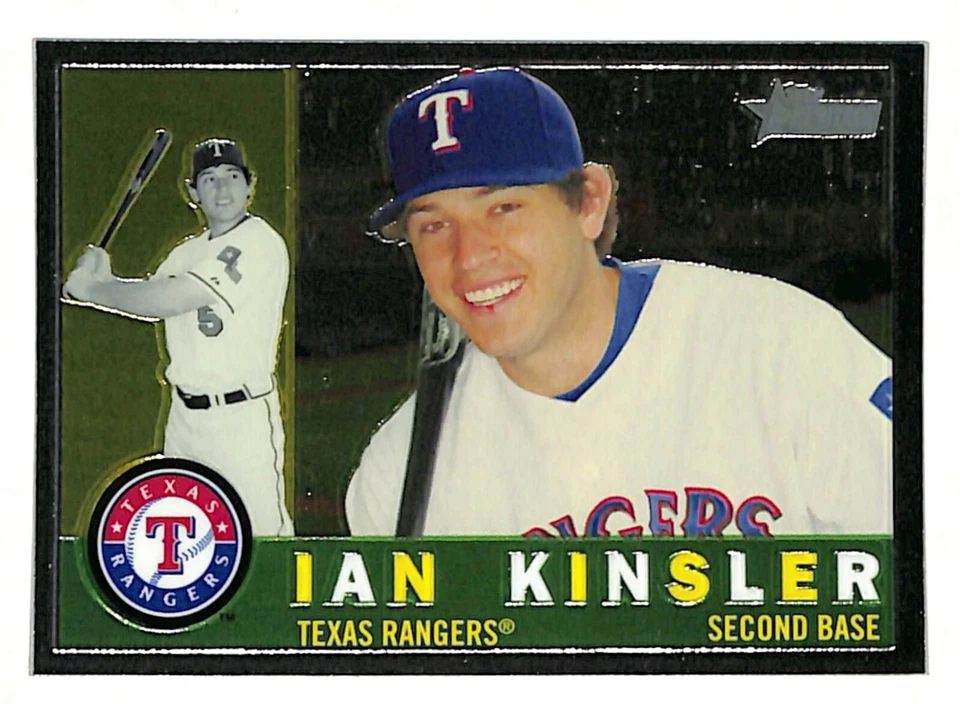 2009 Topps Heritage Chrome #C7 Ian Kinsler Rangers 1919/1960 - Image 1 of 2