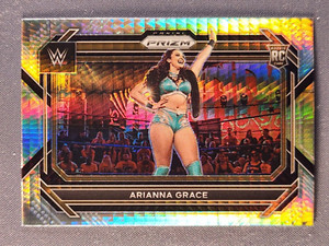 2023 Panini Prizm WWE #76 Arianna Grace RC Hyper Silver SSP Raw Smackdown NXT