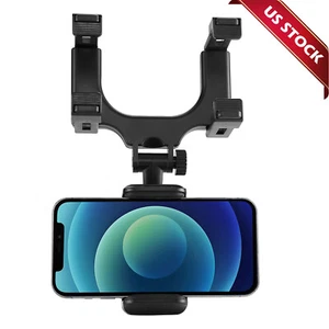 Soporte de montaje de espejo retrovisor GPS para automóvil con rotación 360 de EE. UU. al por mayor - Imagen 1 de 15