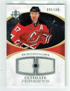 10-11 UD Upper Deck Ultimate  Ilya Kovalchuk  /100  Dual Jerseys