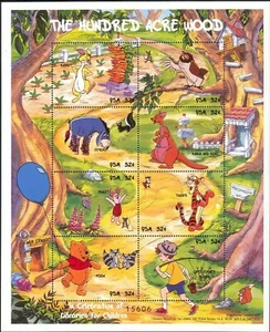 Micronesia 1998 Disney Children's Books Winnie the Pooh Rabbit Tigger Piglet MNH - Picture 1 of 1