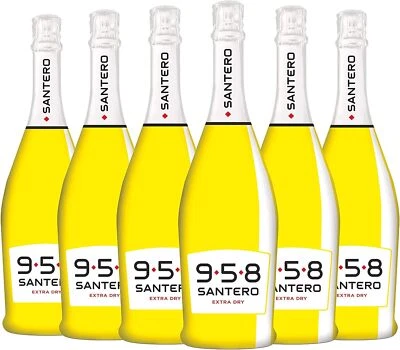 SANTERO 958 POP ART 6 BOTTIGLIE DI SANTERO SPUMANTE 958 EXTRA DRY POP ART CL.75