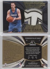 2008-09 Exquisite Collection Prime /50 Kevin Love #PRM-KL Rookie RC