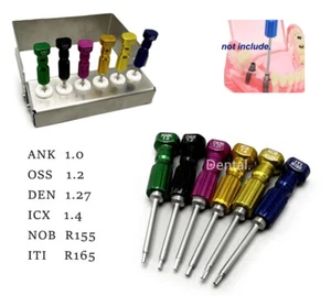 Kit de destornilladores para implantes dentales micro destornillador de mano herramientas de implante de pilar - Imagen 1 de 11