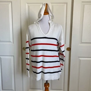 Rachel Zoe Striped Hooded Sweater NWT Medium - Picture 1 of 7
