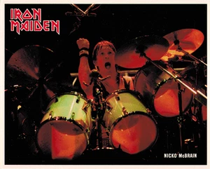 Nicko McBrain IRON MAIDEN Authentic Vintage 1980s 8x10 Photograph Bild #4410 - Bild 1 von 2