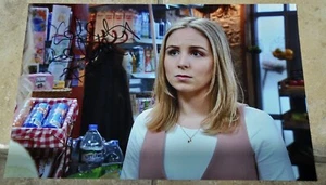 Eden Taylor Draper (Belle Dingle) Signed 12” x 8” Photo Emmerdale With COA - Imagen 1 de 3