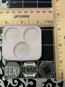 Stampo silicone pietre Halloween per fondente-resina-polimero argilla-artigianato-cera - Foto 1 di 8