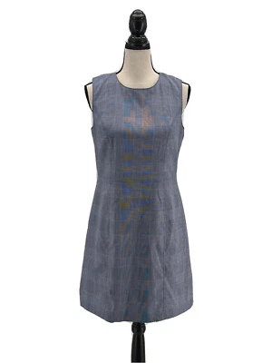 Vestido vaina Lands End para mujer azul 8P Petite Glen cuadros forrado elástico Foto 1 de 4