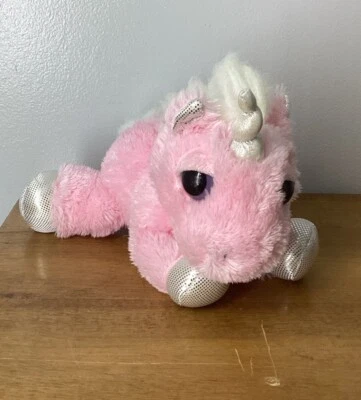 Aurora 8" Peluche Unicornio Blanco/Rosa Leer Foto 1 de 4
