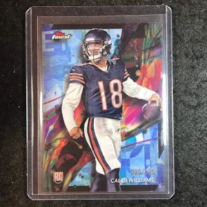 2024 Topps Finest NFL CALEB WILLIAMS Rookie Sky Blue Refractor 25/325 #61 - Picture 1 of 1