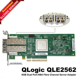 QLogic QLE2562 Dual Port 8Gbps Fiber Channel PCI Express Host Bus Adapter - Picture 1 of 8