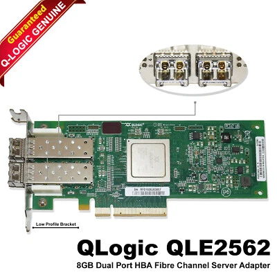 QLogic QLE2562 Dual Port 8Gbps Fiber Channel PCI Express Host Bus Adapter - Image 1 of 4