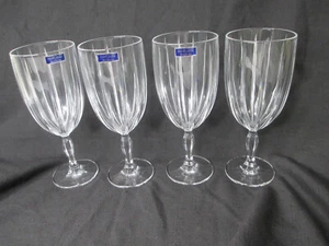 4 Waterford Crystal Omega Glass Set Wine Water Ice Tea Goblets Marquis - Picture 1 of 6