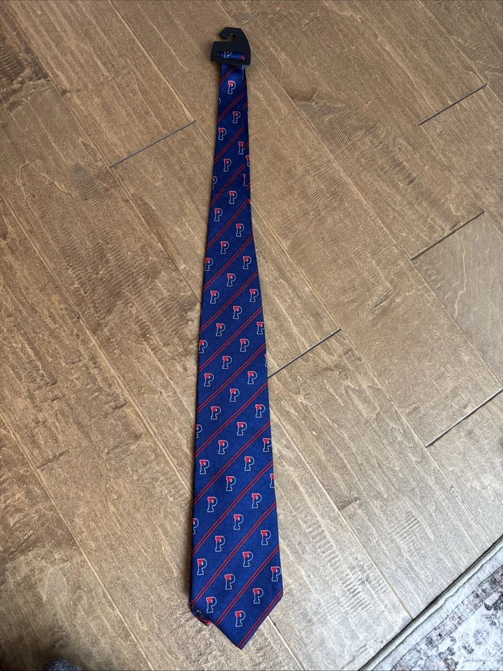 Corbata de seda izquierda Merge para hombre vintage Kansas University KU corbata de cuello Foto 1 de 4