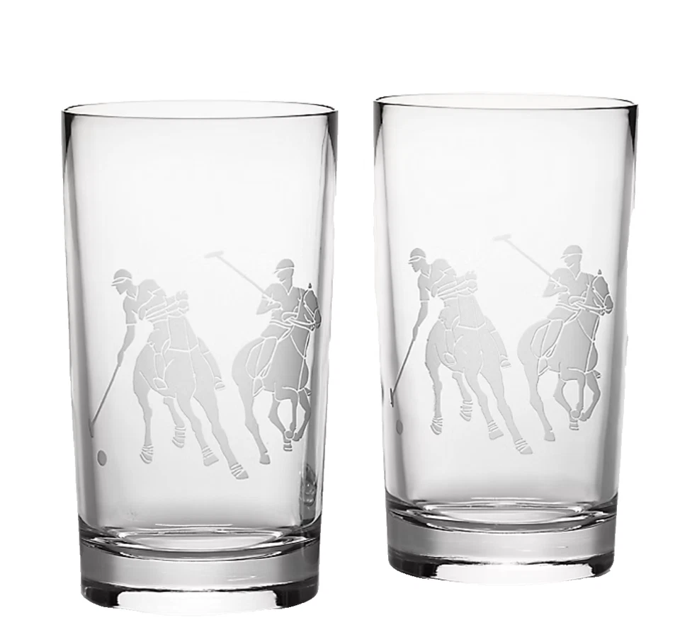 Precioso Nuevo Ralph Lauren Polo Player Bola Alta Cristal Set de Regalo con Caja de Coleccionista Foto 1 de 1