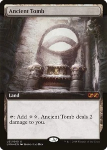 MTG Magic The Gathering Ancient Tomb BORDERLESS FOIL LP U31/040 UMA - Picture 1 of 1