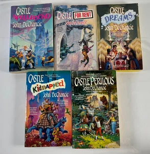 John DeChancie Castle Perilous Series Vintage Paperback Lot of 5 Science Fiction - Picture 1 of 15