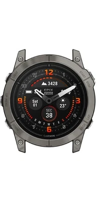 epix™ Pro (Gen 2), 51mm, Sapphire, Graphite Case with Titanium Bezel Red Band - Image 1 of 4