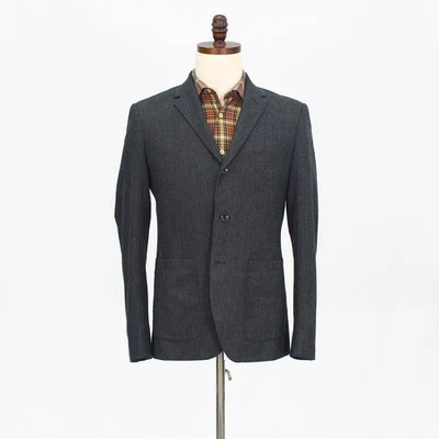 Abrigo Blazer Chaqueta Deportivo Gris French Connection 38R Sólido Mezcla de Lana de 3 Botones Foto 1 de 4