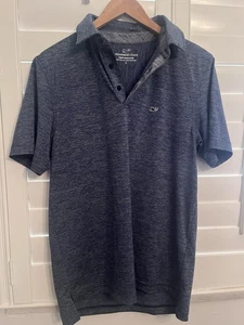 Vineyard Vines Performance Polo Golf Shirt blau gestreift Herren S Small - Bild 1 von 2