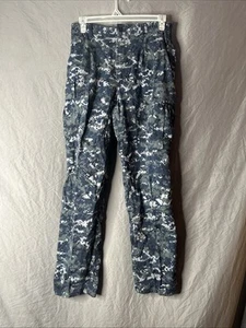 US Navy USN NWU Blue Digital Camo Uniform Pants Trouser Medium Long - Picture 1 of 6