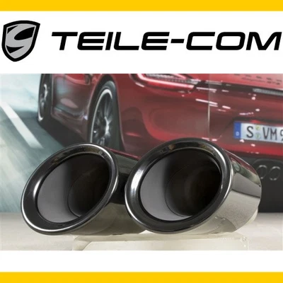 Porsche Cayenne E2/958.2 Endrohr, Standard, Schwarz, LINKS 95811125112 - Bild 1 von 3