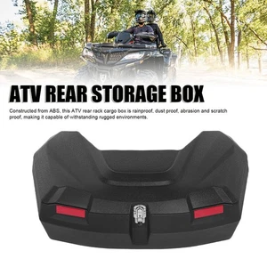 98L ATV Rear Storage Box Waterproof With Padded Backrest And Lock - Picture 1 of 12