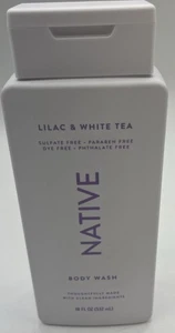 Native Body Wash Flieder & Weißer Tee, Parabenfrei, 18 Oz. {18}. - Bild 1 von 9