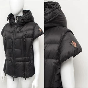 Authentische Damen Moncler Grenoble Deppenweste Daunen gefütterte Weste Jacke Größe 4, ~ M - Bild 1 von 17