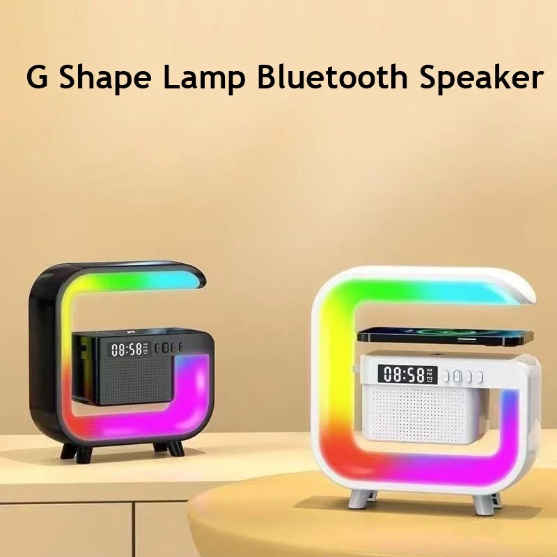 Smart G Shape Lamp Bluetooth Speaker Wireless Charger G Lamp Lig Intelligent LED