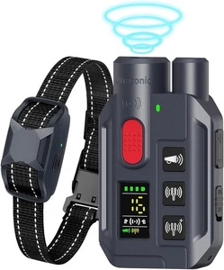 TYVIFKE Hundetraining Halsband Fernbedienung Anti Bellen Hunde 3300 Fuß Reichweite Schwarz BoxUU - Bild 1 von 7