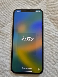 Cracked Back Apple iPhone 12 64GB Graphite - Picture 1 of 7