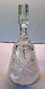 Echt Bleikristall W. Germany Diamond Cut Lead Crystal 24% PB0 Bell Ruffled Edge - Picture 1 of 3