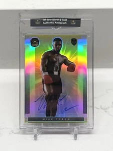 2021 MIKE TYSON Super Glow 1st Ever AUTO 1ST GEN SILVER AND GOLD #35 SP - Picture 1 of 2