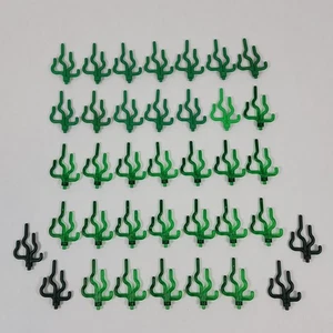 37X LEGO Seagrass Seaweed Plant 30093 Dark Bright Trans Green Piece Parts Lot - Picture 1 of 9