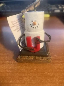 The Original S'mores Ornamento Letra "U"...NUEVO... Estuche Pack De 6 Adornos - Imagen 1 de 9