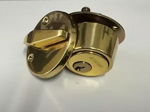 Schlage Commercial Deadbolt Heavy Duty Polish Brass - Picture 1 of 5